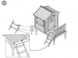 CASETTA RIFUGIO 171x130x212h cm